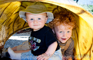 Children at the zoo