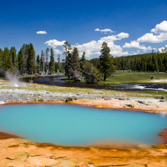 Lower Geyser Basin at Yellowstone