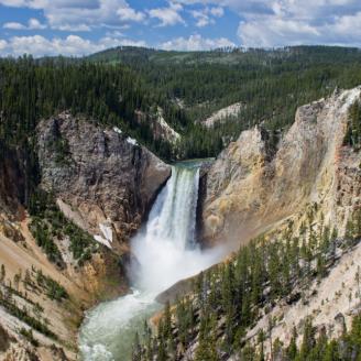 The Lower Falls at Yellowstone