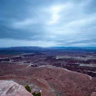 A cold morning - Grandview Overlook, Canyonlands National Park